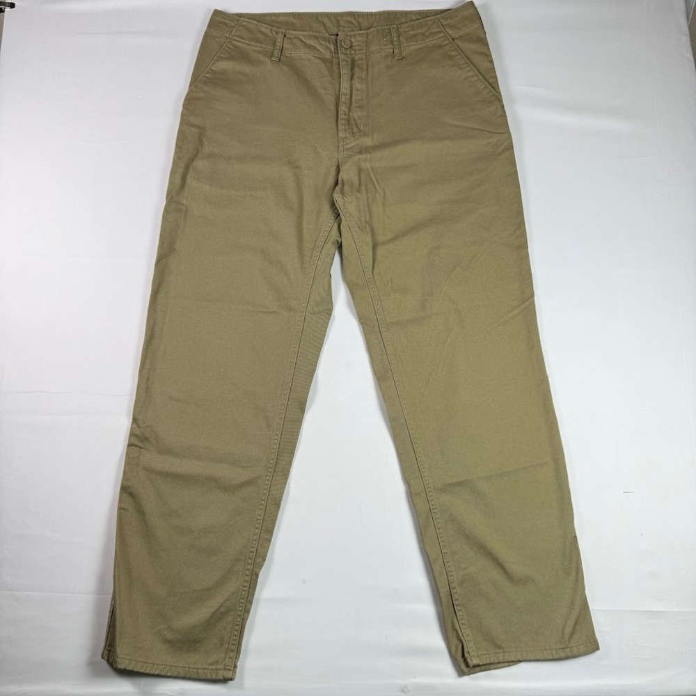 Patagonia Mens Organic Cotton Twill Chino Pants Khaki Tan Size 36 Outdoor Casual